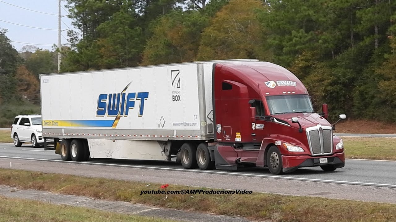 Burgundy Kenworth T680 Swift | Truck spotting 12426