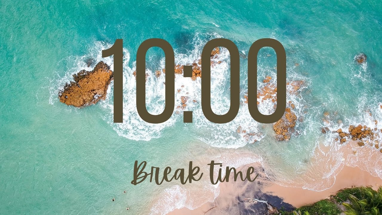 Đồng Hồ Thư Giãn 10 Phút 🧡 Relax Timer 🧡 Beach Background 🧡 ASMR Tick Tock & Nhạc Lofi