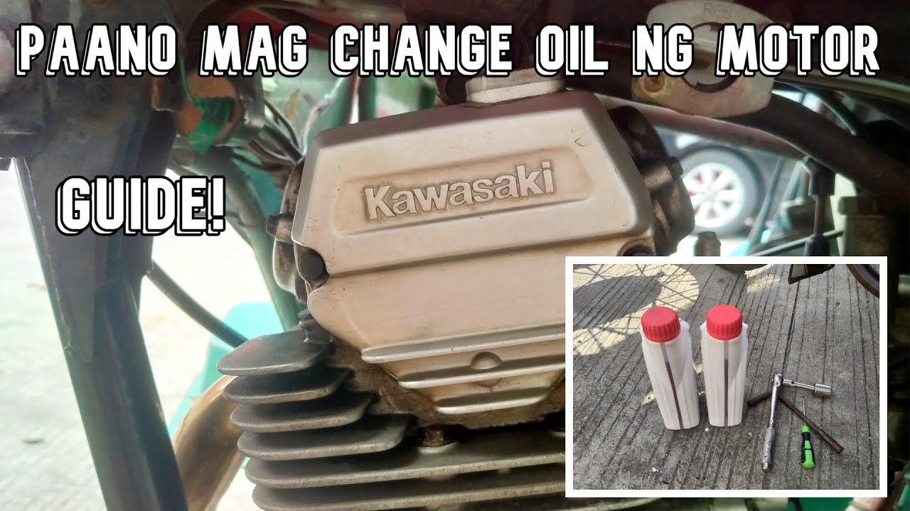 PAANO MAG CHANGE OIL NG KAWASAKI BARAKO | HOW TO CHANGE OIL KAWAZAKI BARAKO