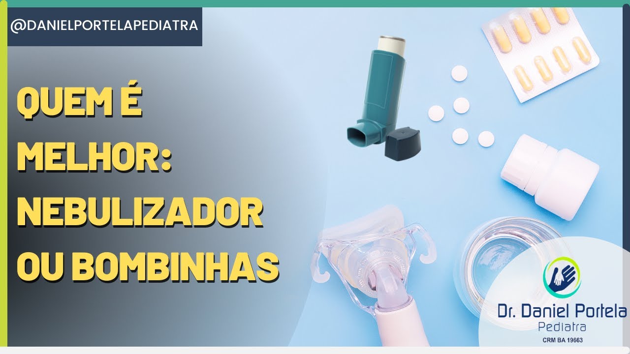 Nebulizador ou Bombinhas para asma, bronquite asm&aacute;tica