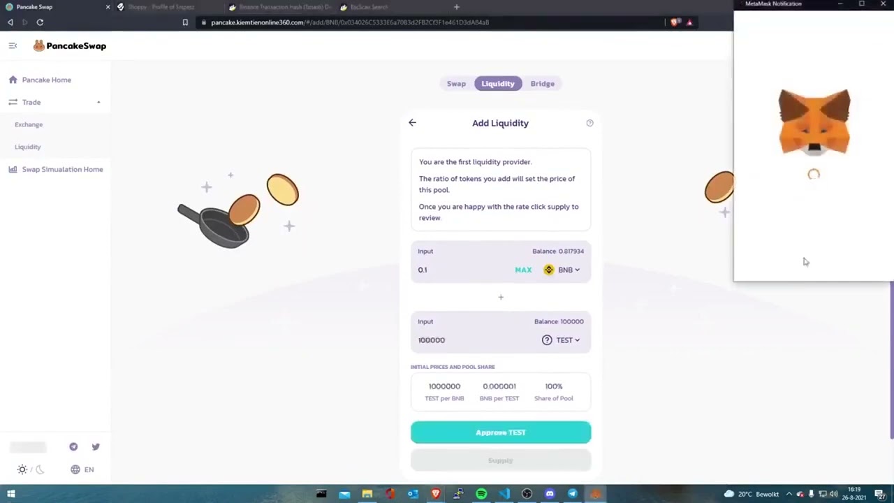 PancakeSwap Trading Bot - Metamask Swap Bot & PancakeSwap Sniper Bot / +400$ per day