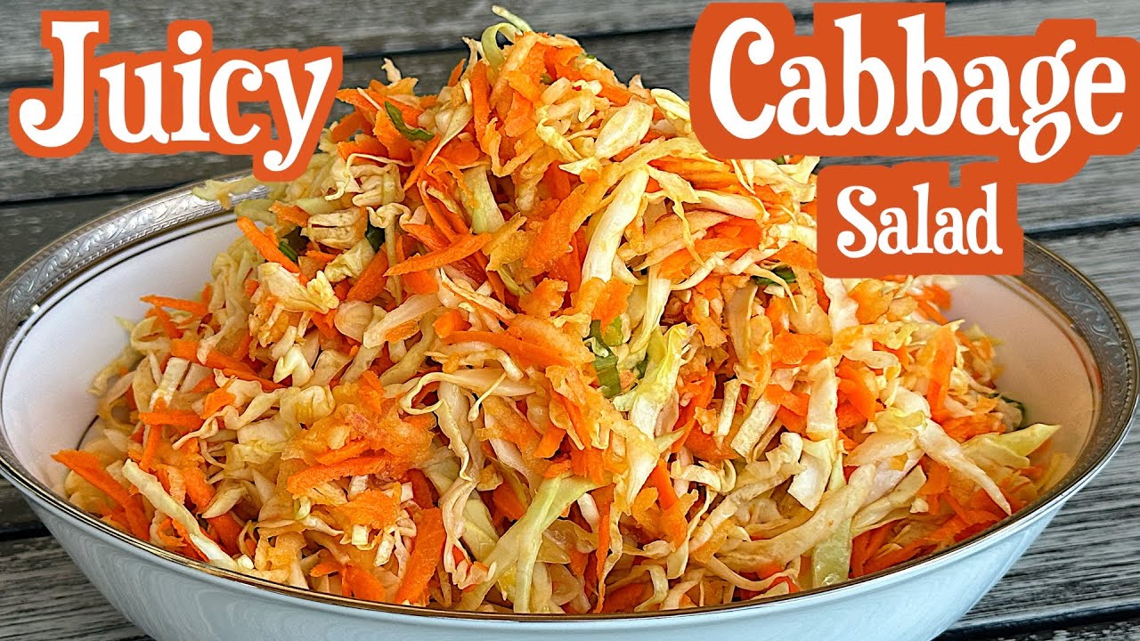 Juicy Cabbage Salad Recipe - Healthy Cooking - Coleslaw
