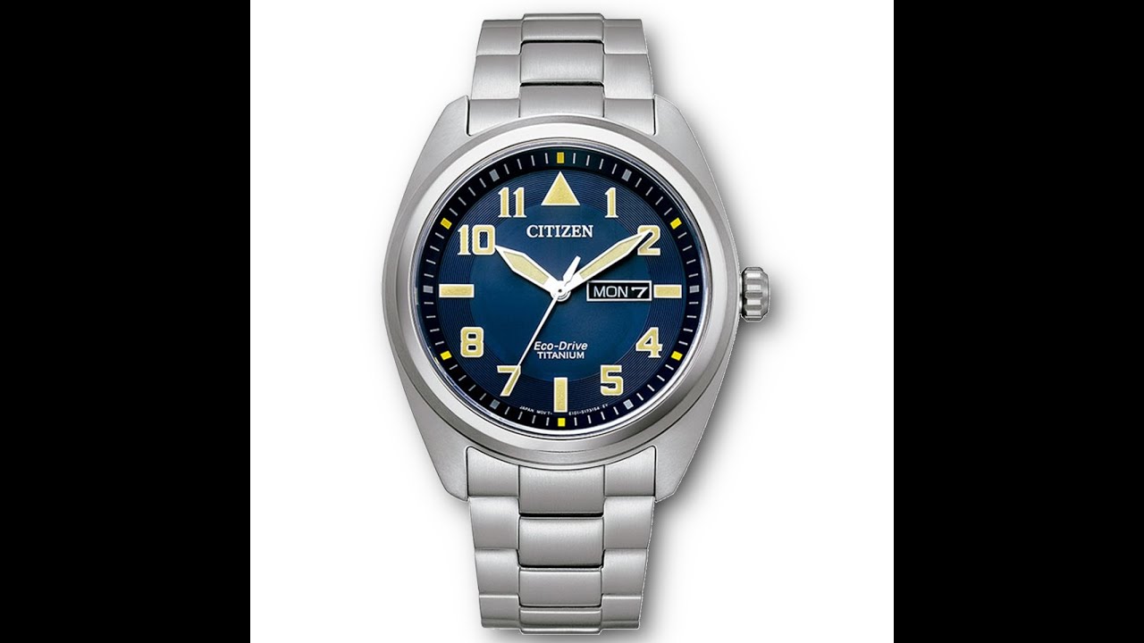 Citizen BM8560-88L EcoDrive de SuperTitanium con doble calendario y en español.