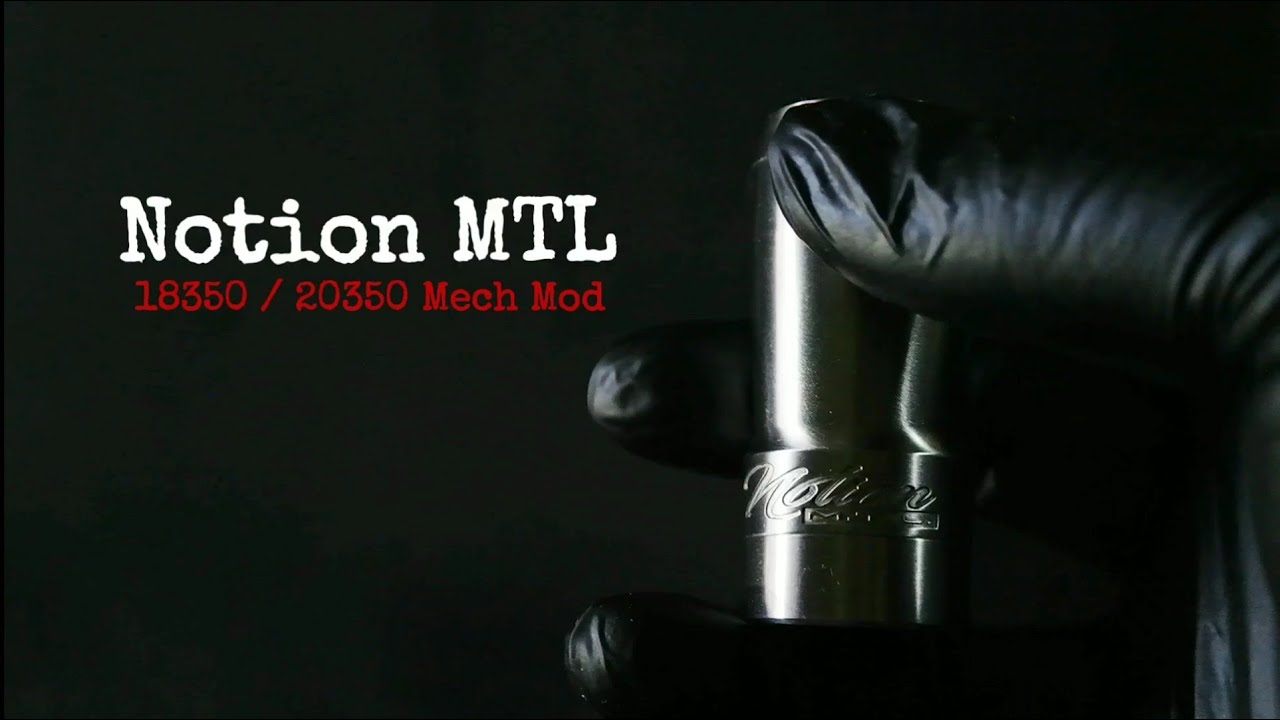 Timesvape Notion MTL 18350/20350 Unregulated Mech Mod (Stainless Steel) - Unboxing & Volt Drop Test