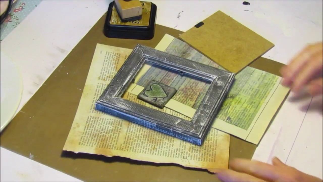 Mixed Media Art Tile Picture Frame