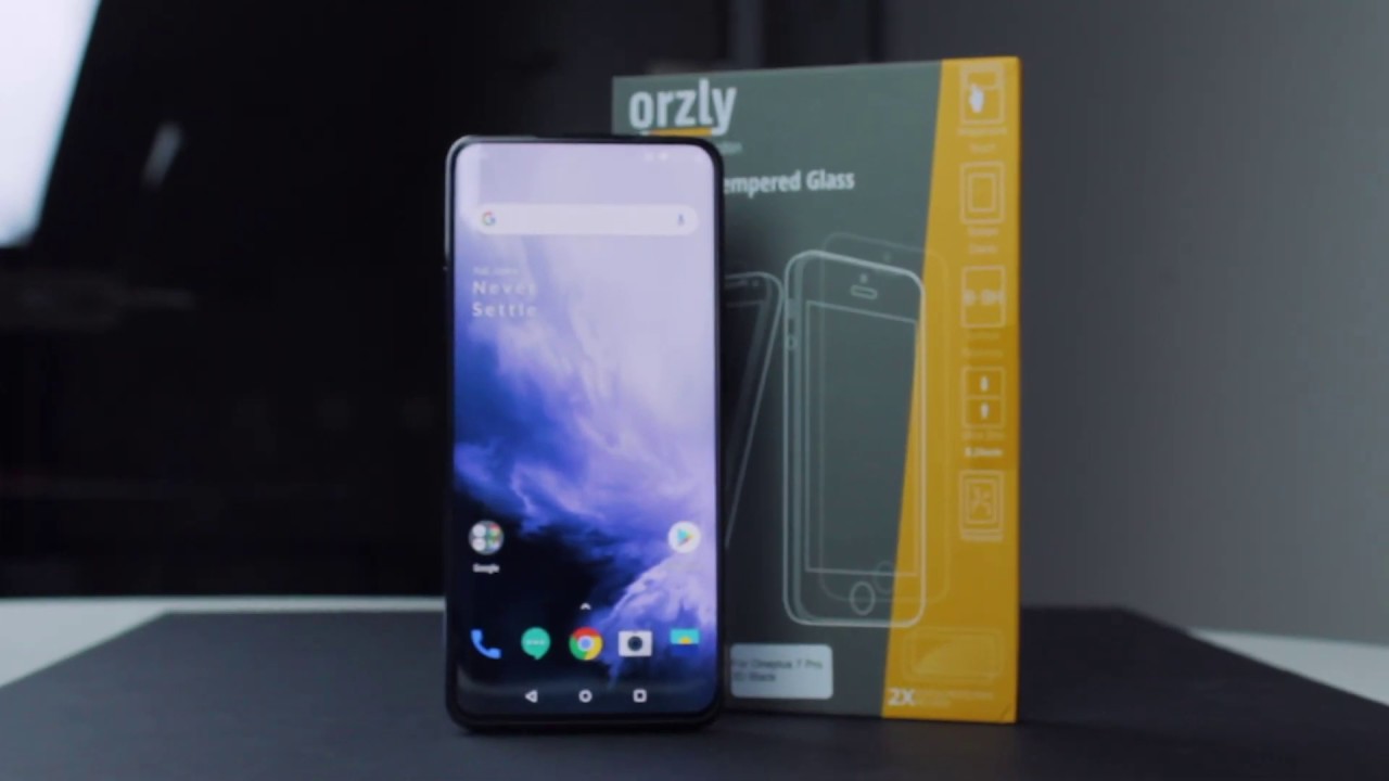 OnePlus 7 Pro Tempered Glass Screen Protector Installation Video - Full-Screen Edge to Edge | Orzly