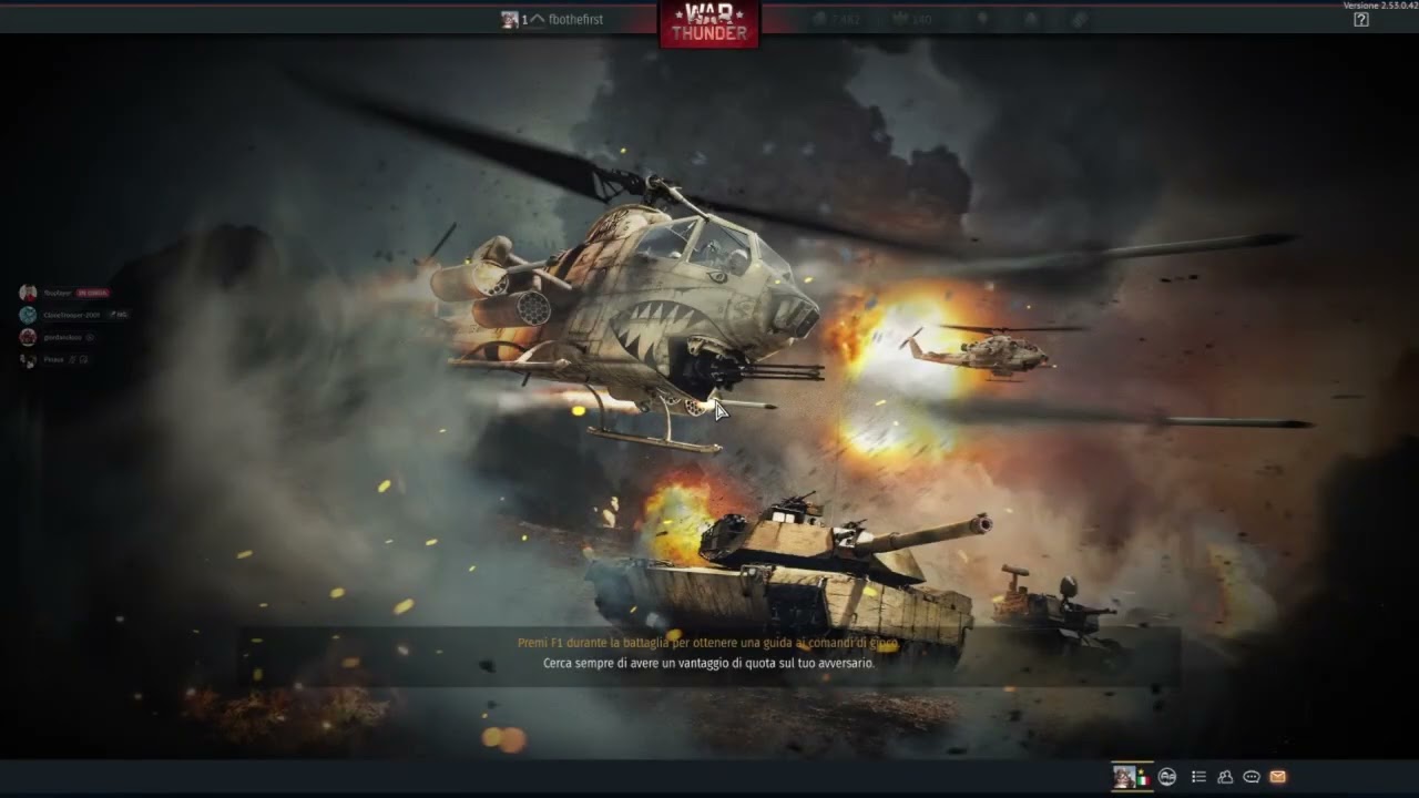 War Thunder. Videolimpiadi. Girone B. BRA Fausto ( ITA ) vs GBR Manuel.
