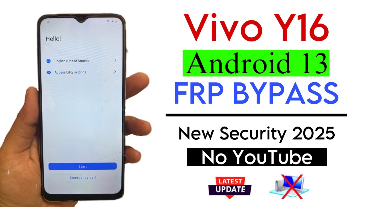Vivo Y16 Frp Bypass Android 12 ( New Update2024) Vivo Y16 Google Account BypassWithout Pc 100%