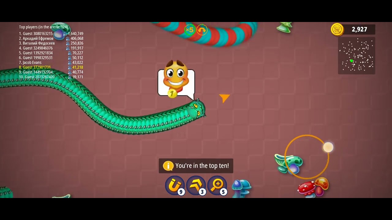Watch the what is happening WormsZone game😯