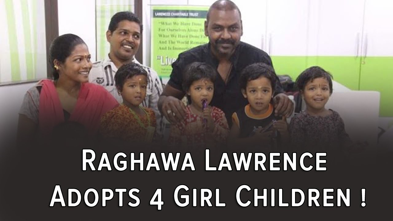 Raghawa Lawrence Adopts 4 Girl Children !
