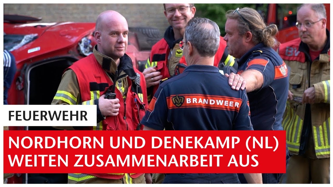 Gemeinsame Übung: Feuerwehr Nordhorn und Brandweer Denekamp (NL) arbeiten enger zusammen | GN-Online