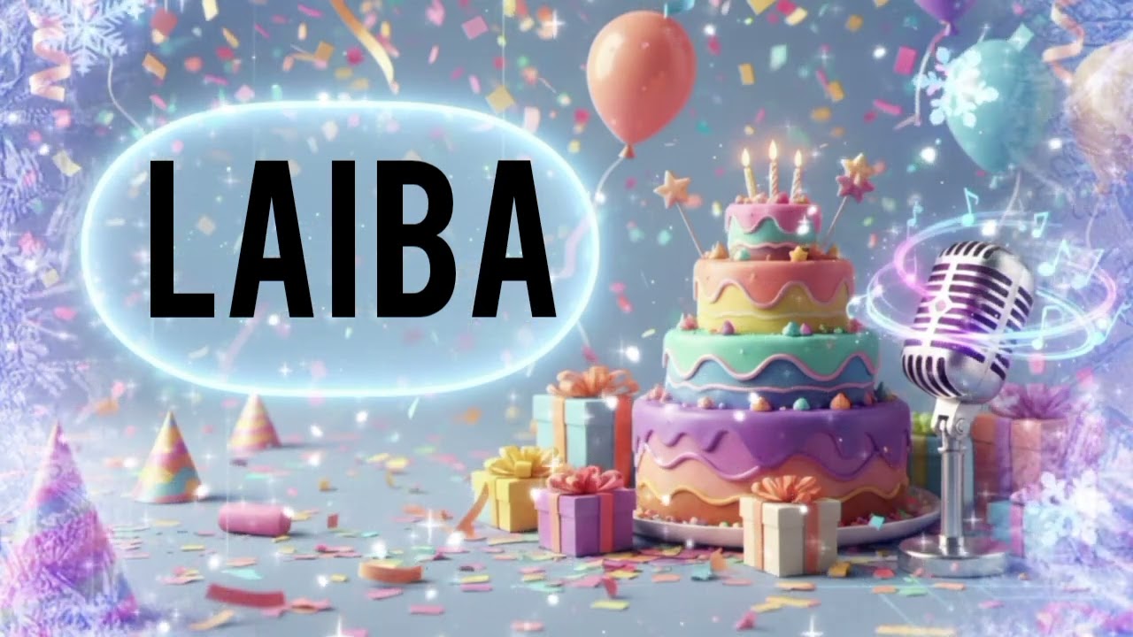 Laiba Happy Birthday Song For Kids | Viral Birthday Song For Kids