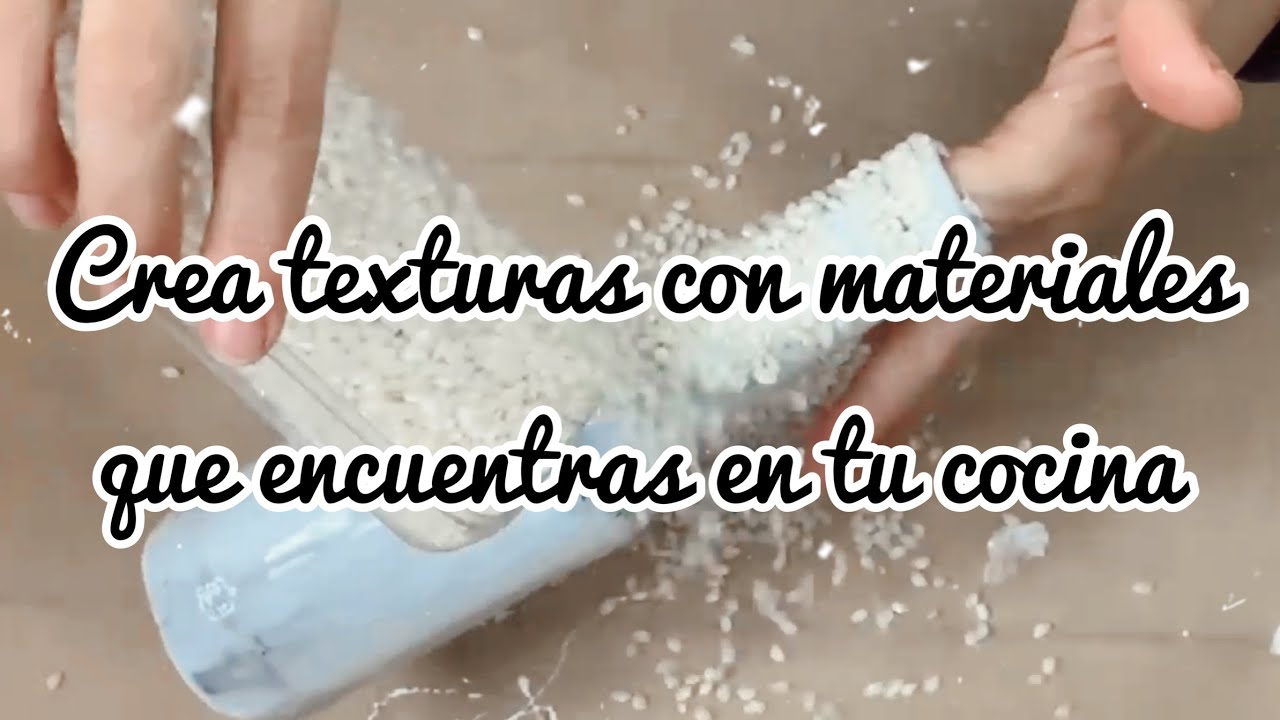 Decora tus manualidades con texturas caseras
