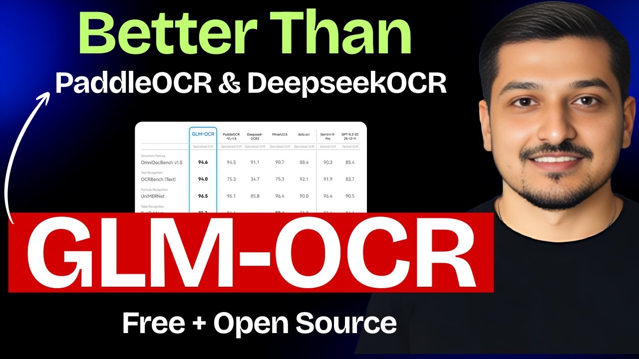 GLM OCR: Наконец-то более совершенный алгоритм распознавания текста, чем PaddleOCR и DeepseekOCR.