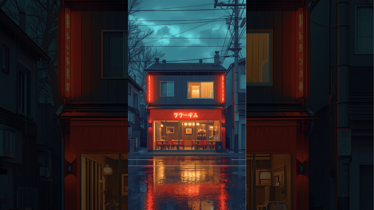 LIVE You’re Alone in a Cozy Café While It Rains Outside 🌧️