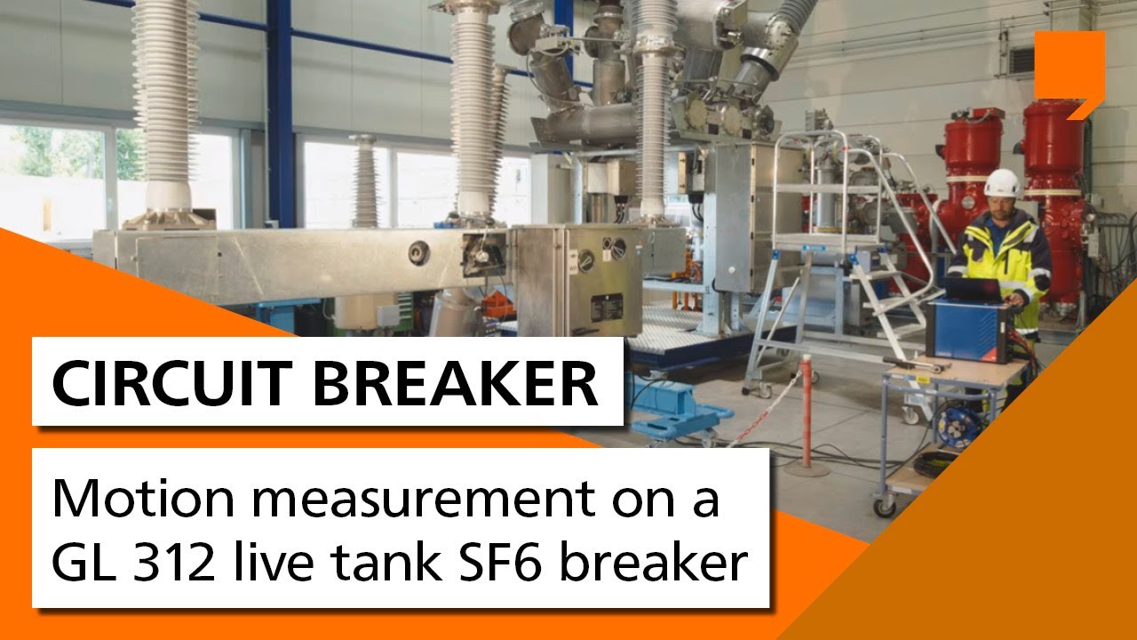 Circuit Breaker motion measurement on a GL 312 live tank SF6 breaker