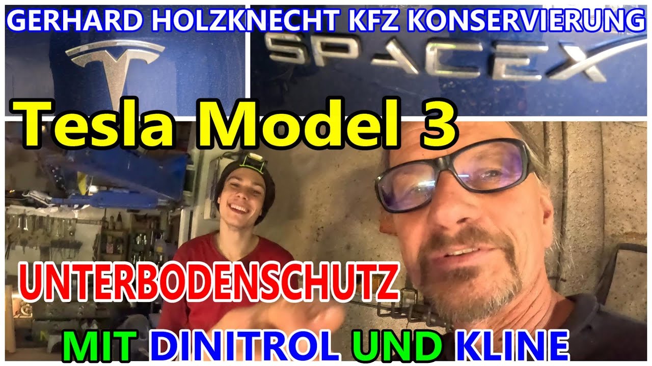 Tesla Model 3 Unterbodenschutz mit Dinitrol