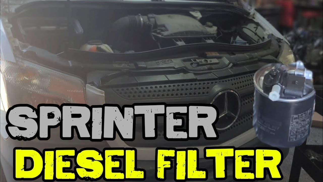Mercedez benz sprinter  cambio de filtro de diesel