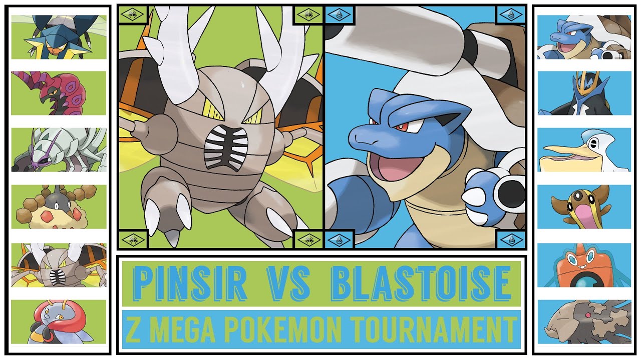 MEGA PINSIR vs MEGA BLASTOISE | Z Mega Pokémon Tournament: Kanto-Johto Edition | Battle #03