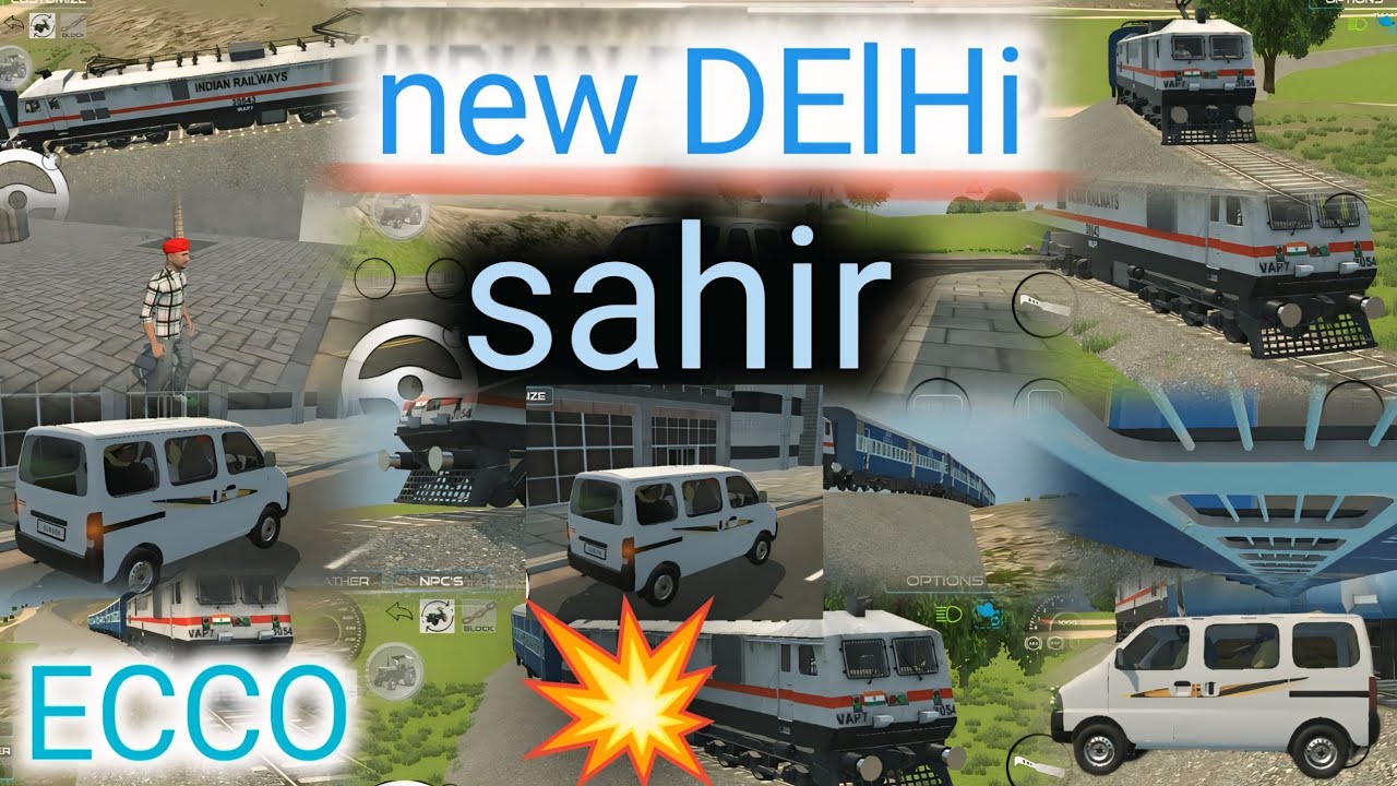 🛑Railway station jana Hi🚉 ||🚌 ECCO gadi se 💥pura Shahar ghumna hai-#3Dgeming