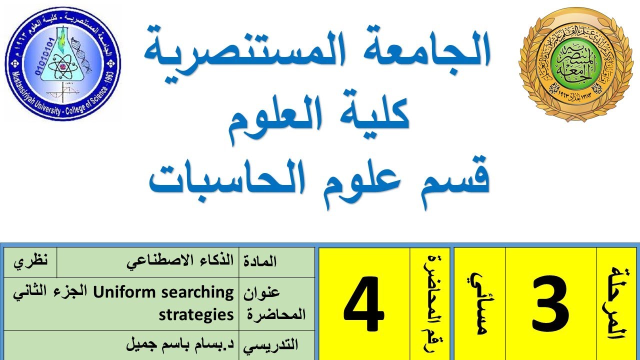 Uniform searching strategies الجزء الثاني