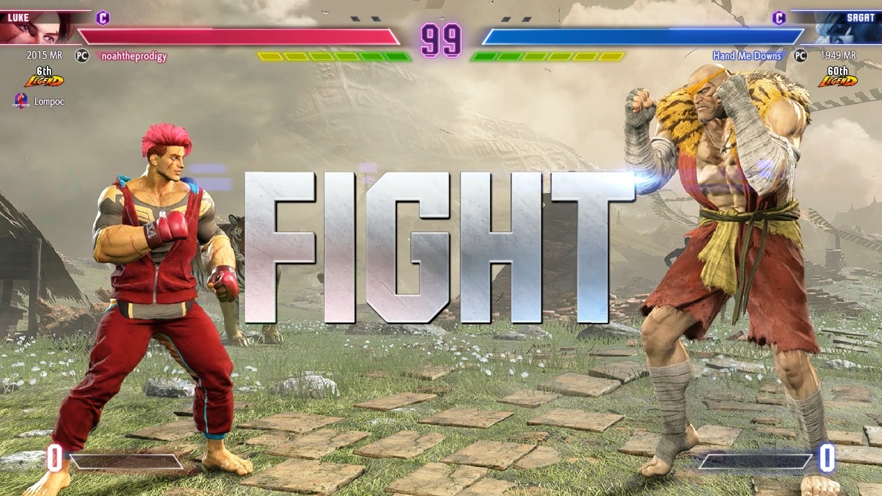 SF6 🔥 NOAHTHEPRODIGY (Люк, занимающий 1-е место в рейтинге) против HAND ME DOWNS (Сагат, занимающ...