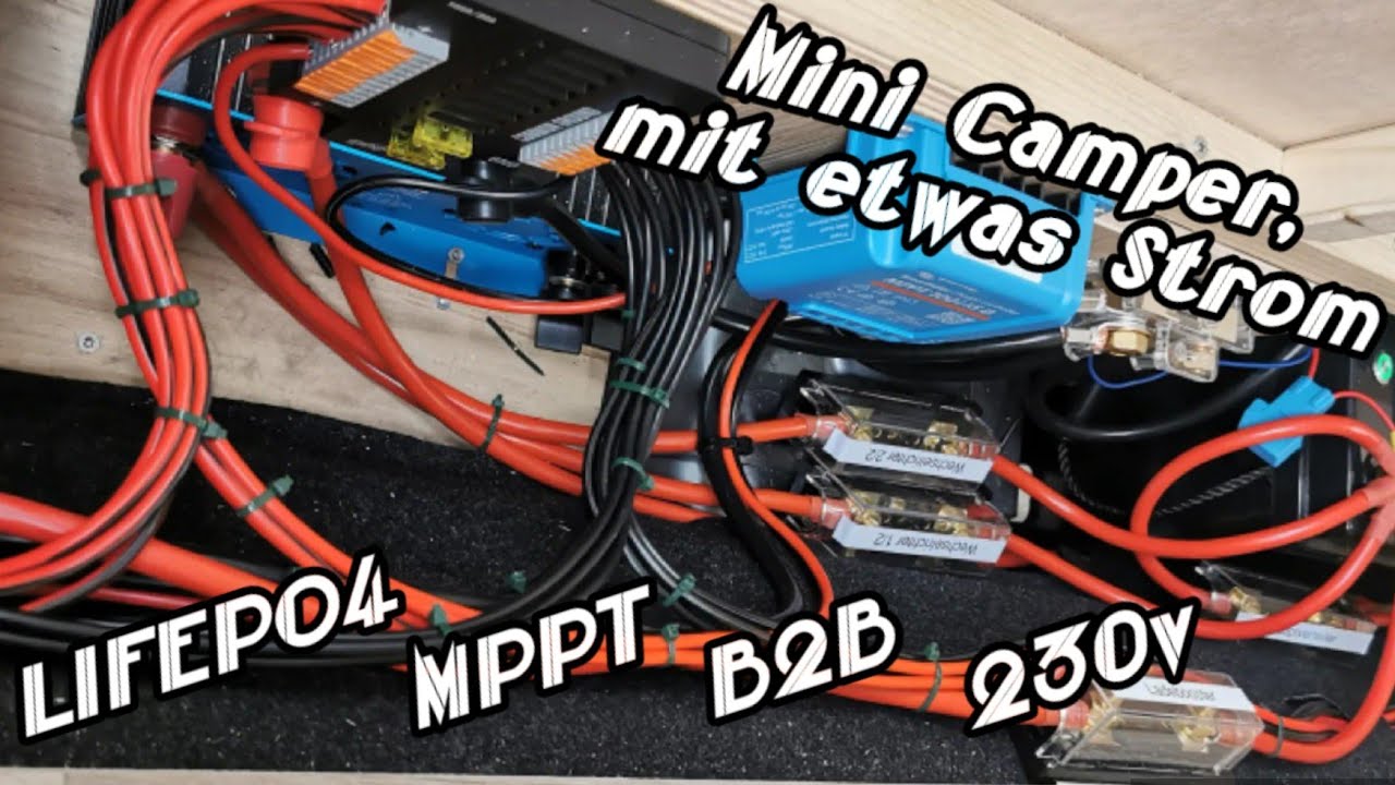 Fettes Elektro Setup⚡im TinyCamper 🚗  - Fiat Doblo Maxi umbau zum Camper ⛺ Lifepo4, Solar, 230v, B2B