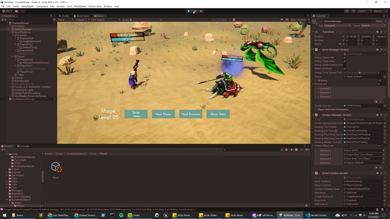 Windwalker Automated Combat Testing