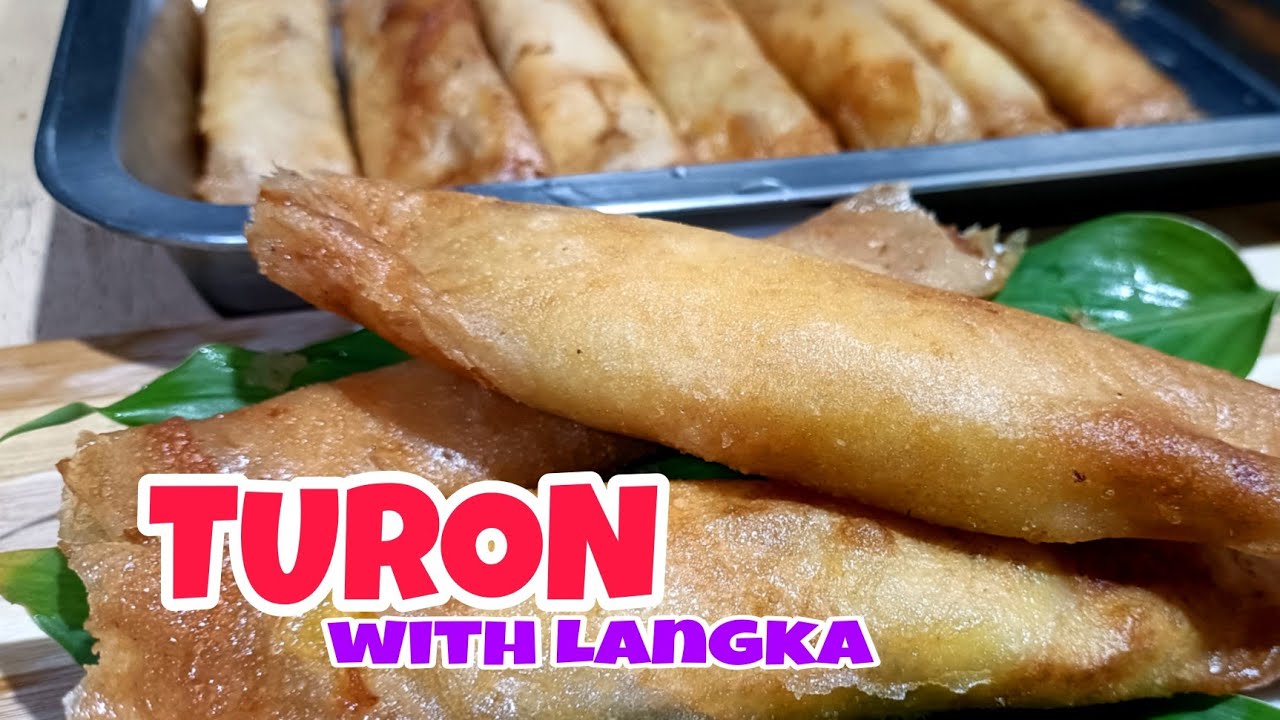 EASY TURON with LANGKA/ BANANA SPRING ROLL / Negosyo ideas