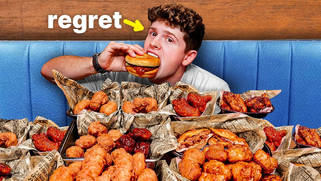 I Ate The ENTIRE Menu at Wing Stop!