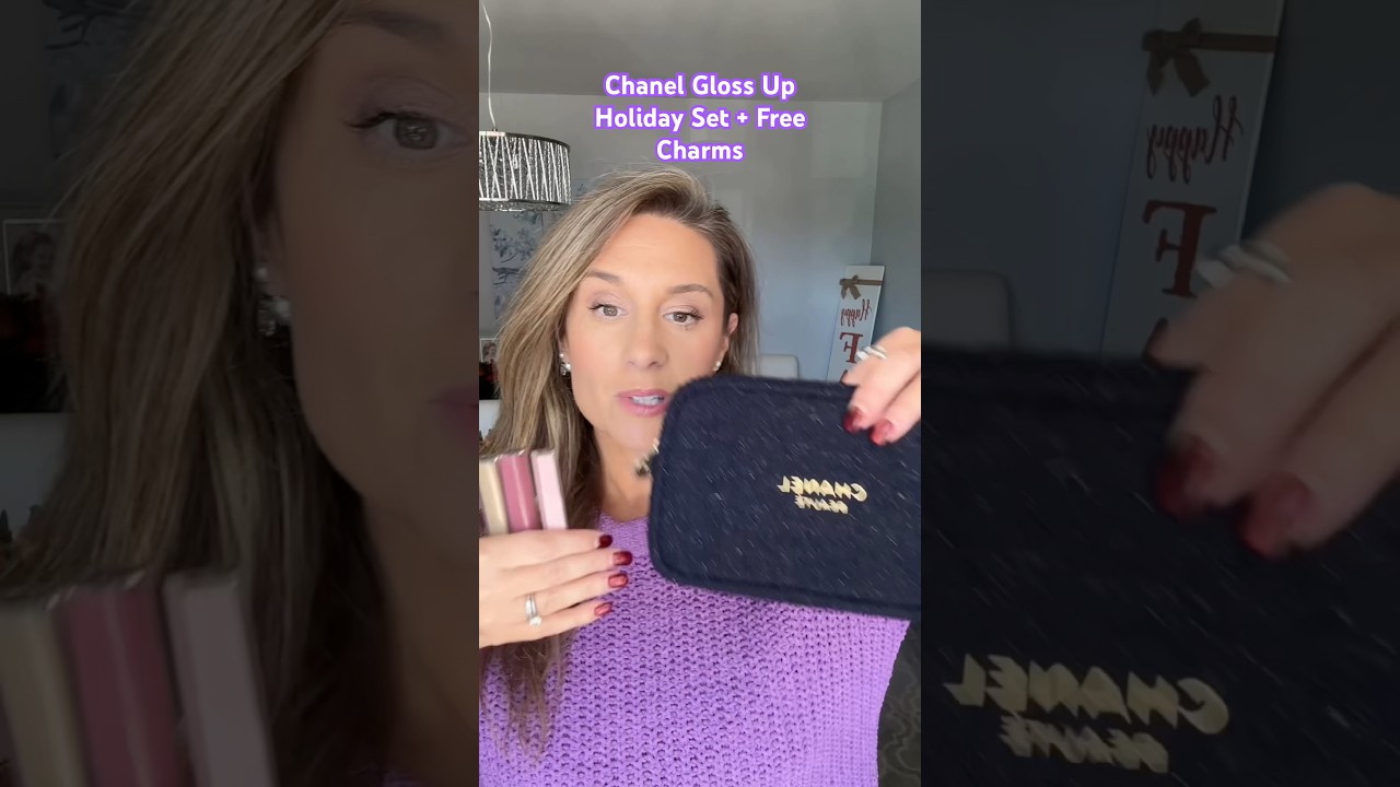 Праздничный набор CHANEL GLOSS UP и бесплатные подвески 💜