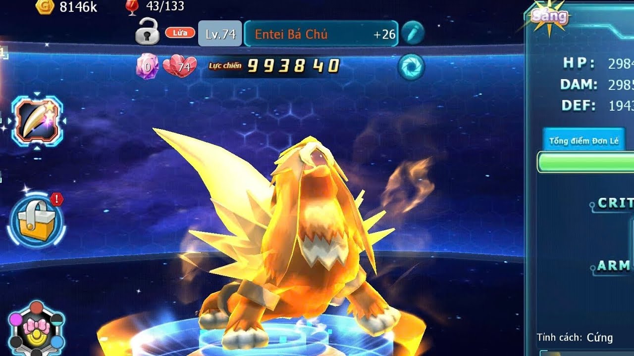 Poke đại chiến - Review pet , Entei bá chủ đầu tiên của game🔥