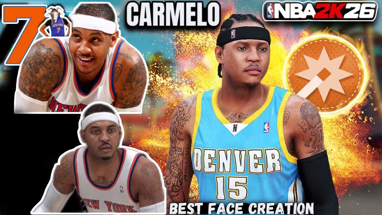 Carmelo Anthony Face Creation In 2K26  - *BEST* ROOKIE/PRIME MELO Face Creation In 2K26 (ACCURATE)