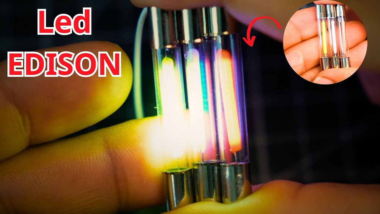[Satisfying] A Tiny Fuse Becomes an Edison LED Art Lamp – The Transformation Is Incredible!