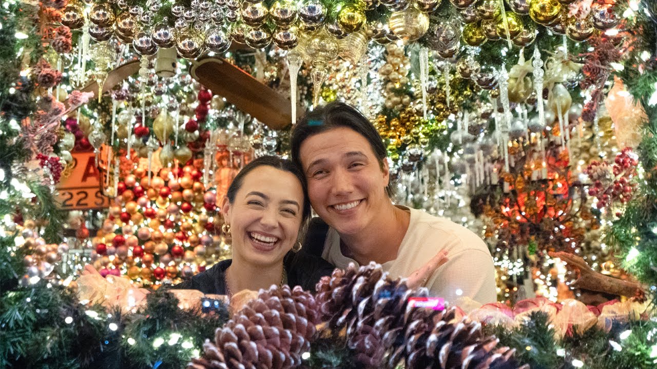 SURPRISING MY HUSBAND WITH A DATE IN 200,000 CHRISTMAS LIGHTS!