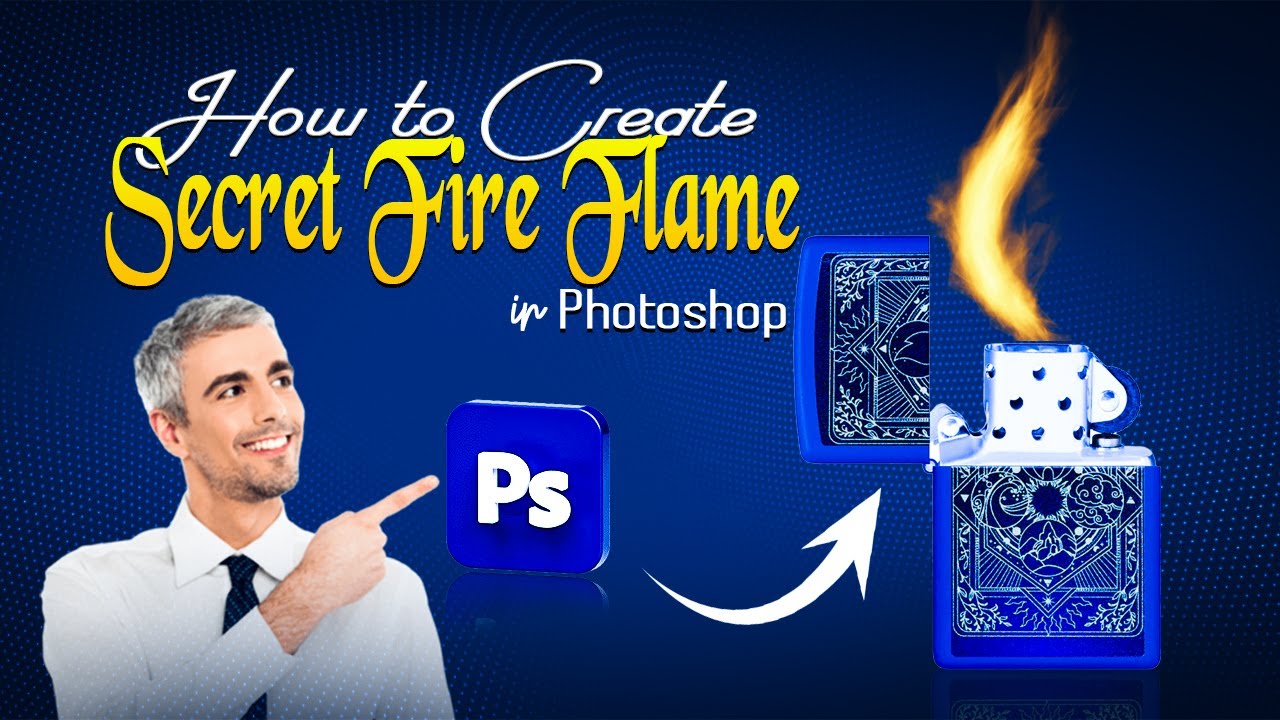 Create Realistic Fire Flame in Photoshop | Hidden Technique