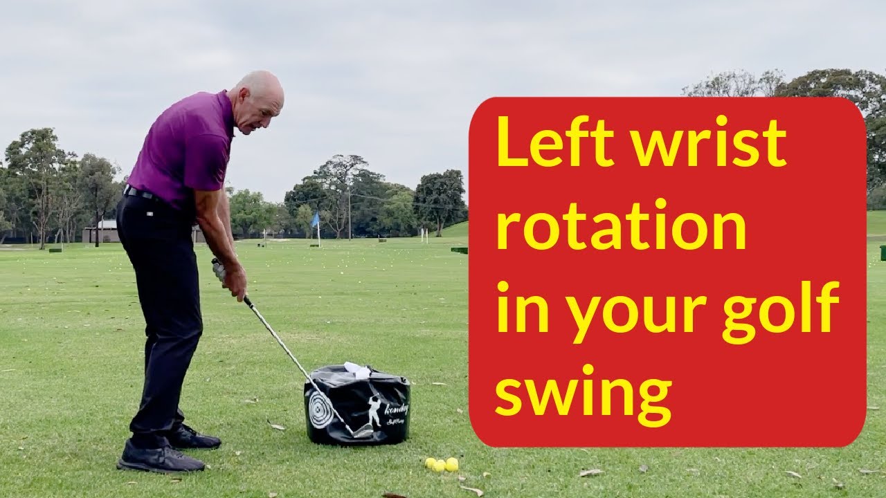 Left wrist rotation in golf swing