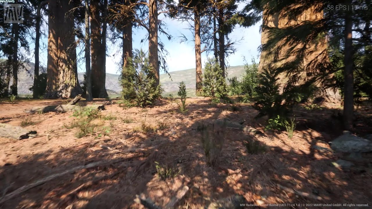 MW Redwood Forest Biome | Unreal Engine 5.1 Nanite | GamePlay PC