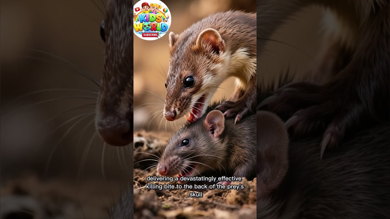 The african striped wease. #viral #wildlife #youtubeshorts #animalfacts #naturelovers #weasel