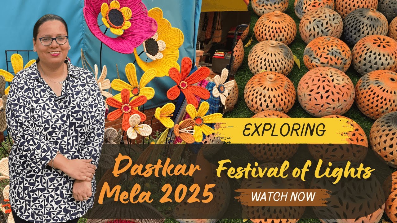 असली  Shopping! 🔥 DELHI Mela Vibes | Dastkar Festival of Lights | Ghumakar Punjaban