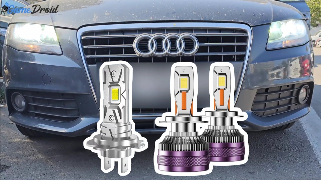 Audi A4 B8 Headlight Low and High Beam Bulbs Replacement 👨‍🔧🚗 - Halogen to Led Upgrade - Aliexpress