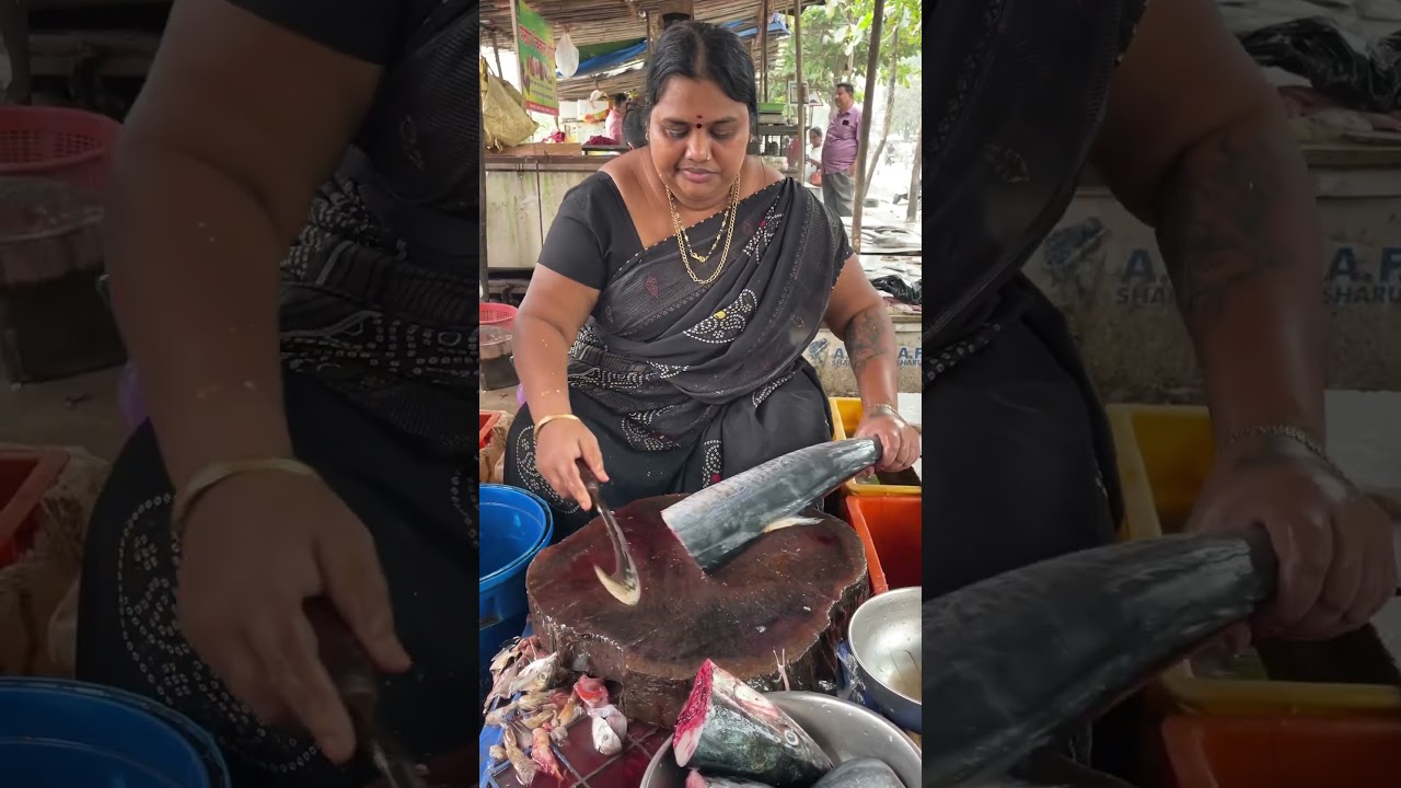 Big pic cutting Surmai fish | Indian fish