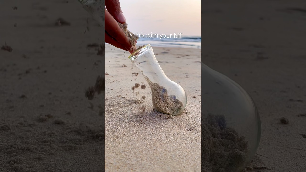 Make a mini beach in a bottle 🌊 | Best beach activity idea | Art beats