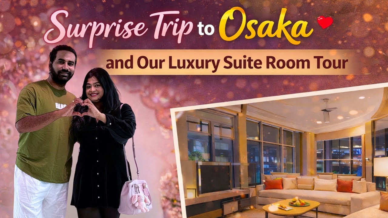 Our Valentine’s Day In Osaka | Luxury Hotel Suite Room Tour | Michelin Okonomiyaki | Rikuro Cake |