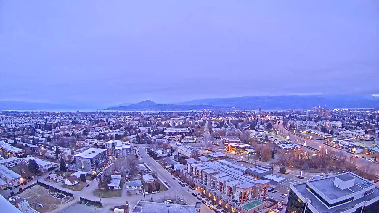 December 1, 2019 - First snowfall of the season in Kelowna
