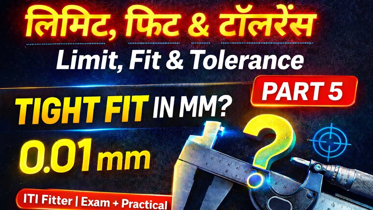 Limit Fit and Tolerance Fitter Theory Class by Abhishek Sir Part 5
