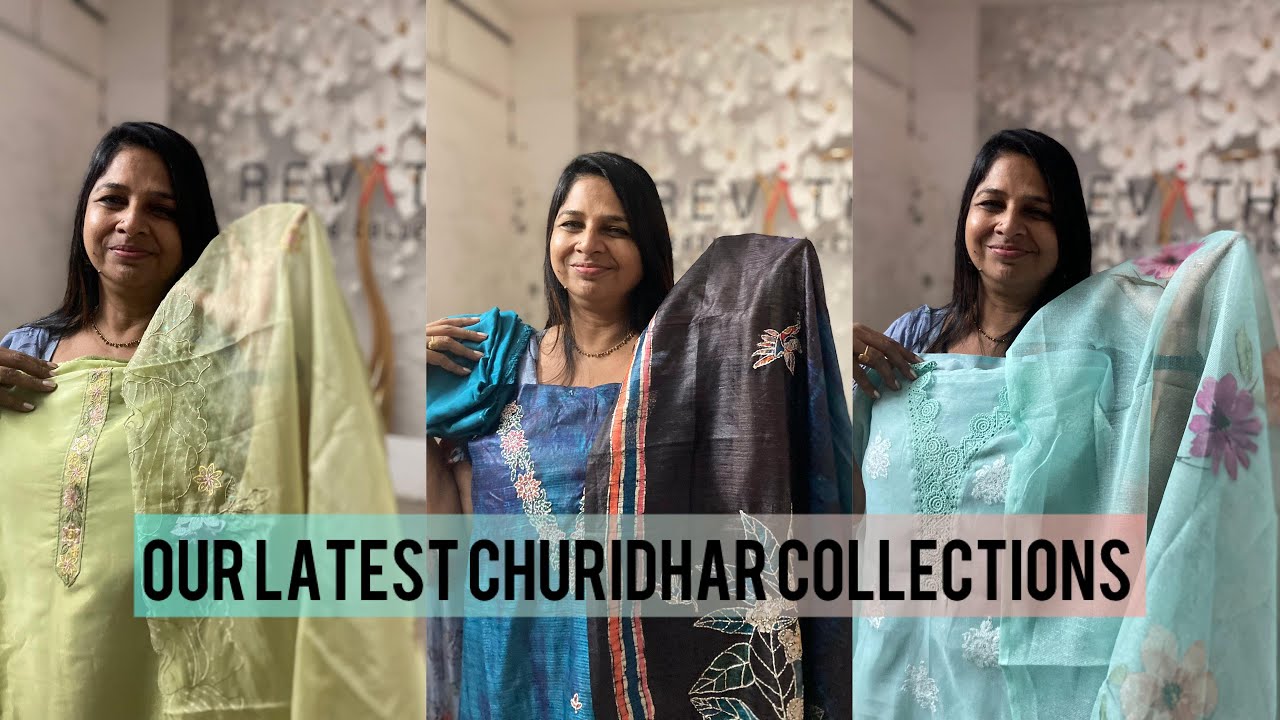 OUR LATEST CHURIDHAR COLLECTIONS| REVATHY WEDDING COLLECTIONS MUVATTUPUZHA |MOB:8086575564