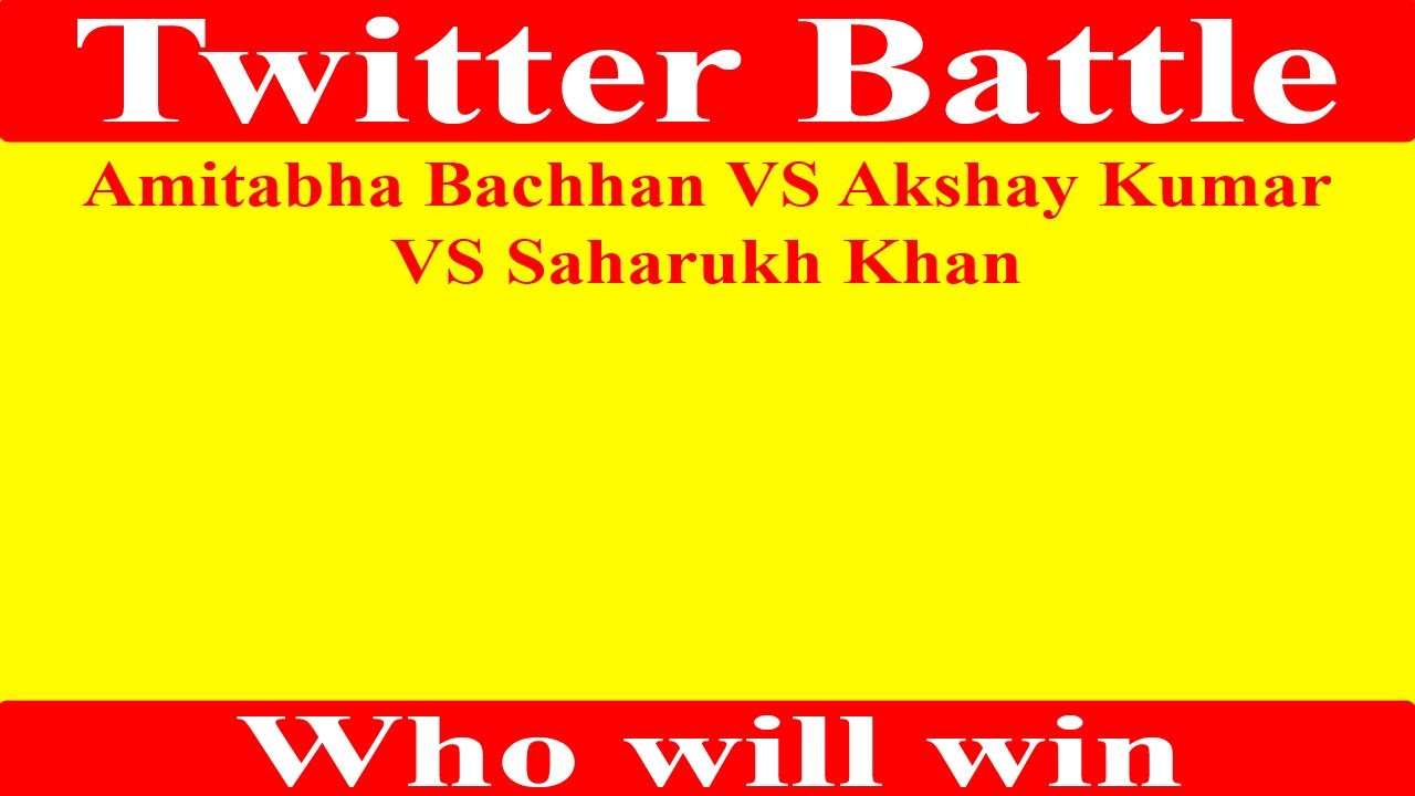 TECH SOLLUTION Live Stream Twitter Battle Amitava Bachhan VS Akshay Kumar VS Saharukh Khan