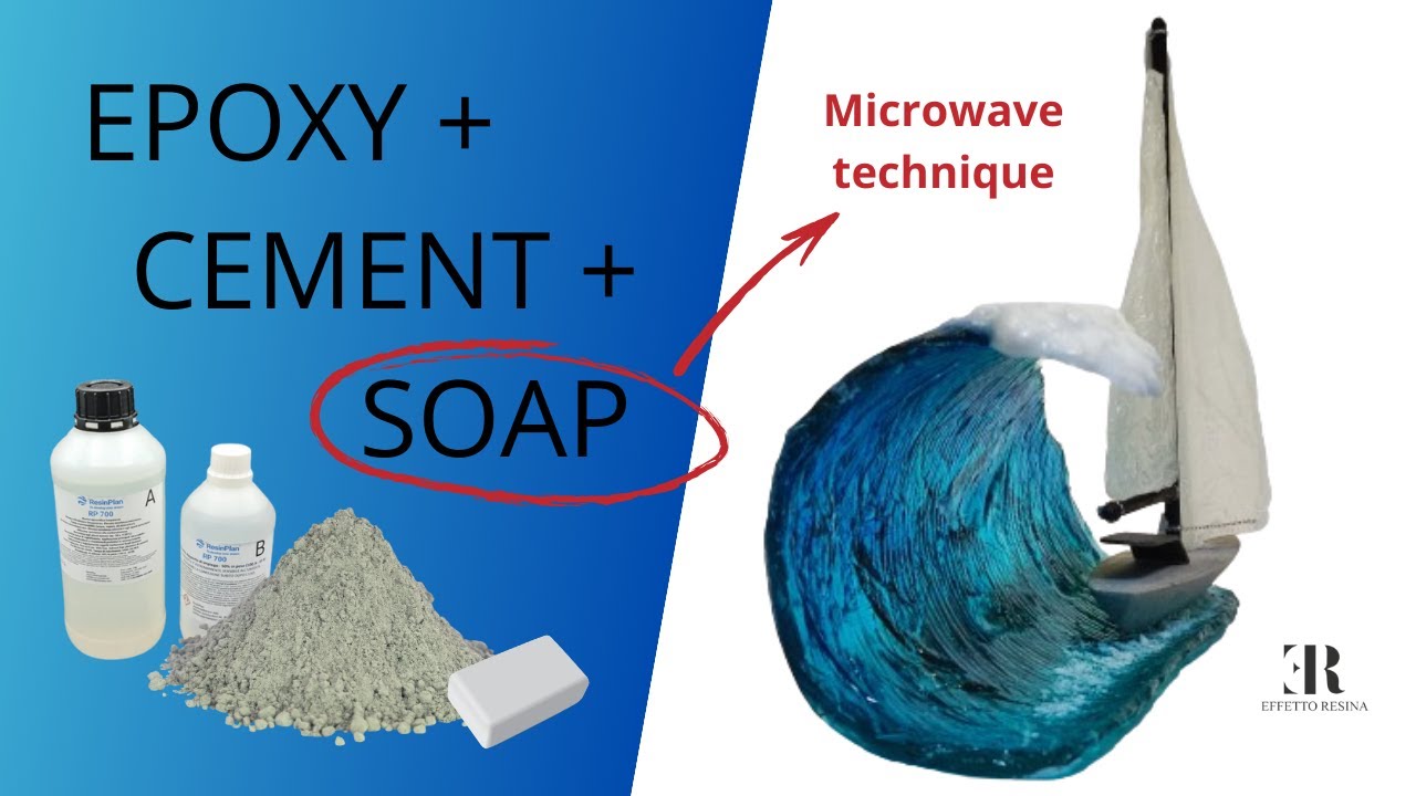 ONDA IN RESINA E SAPONE (TECNICA MICROONDE) / EPOXY AND SOAP WAVE (MICROWAVE TECHNIQUE)