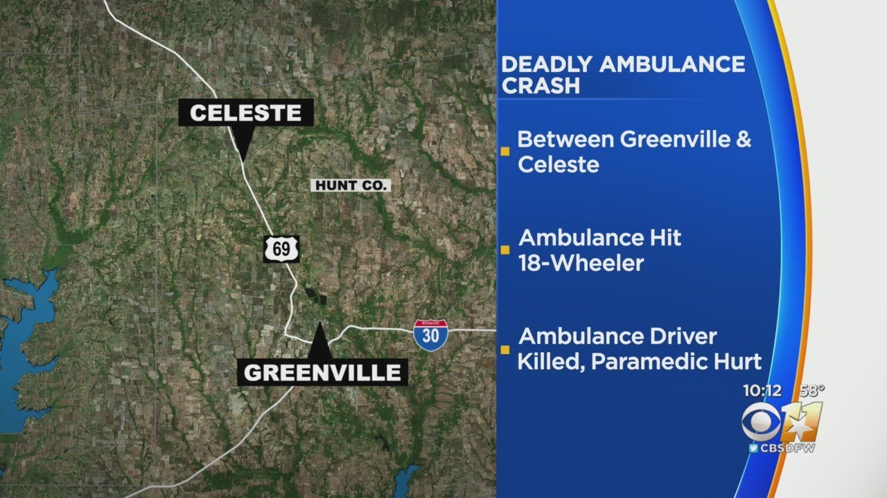 Paramedic Killed, Another Hurt After Ambulance Hits Big Rig In Hunt County